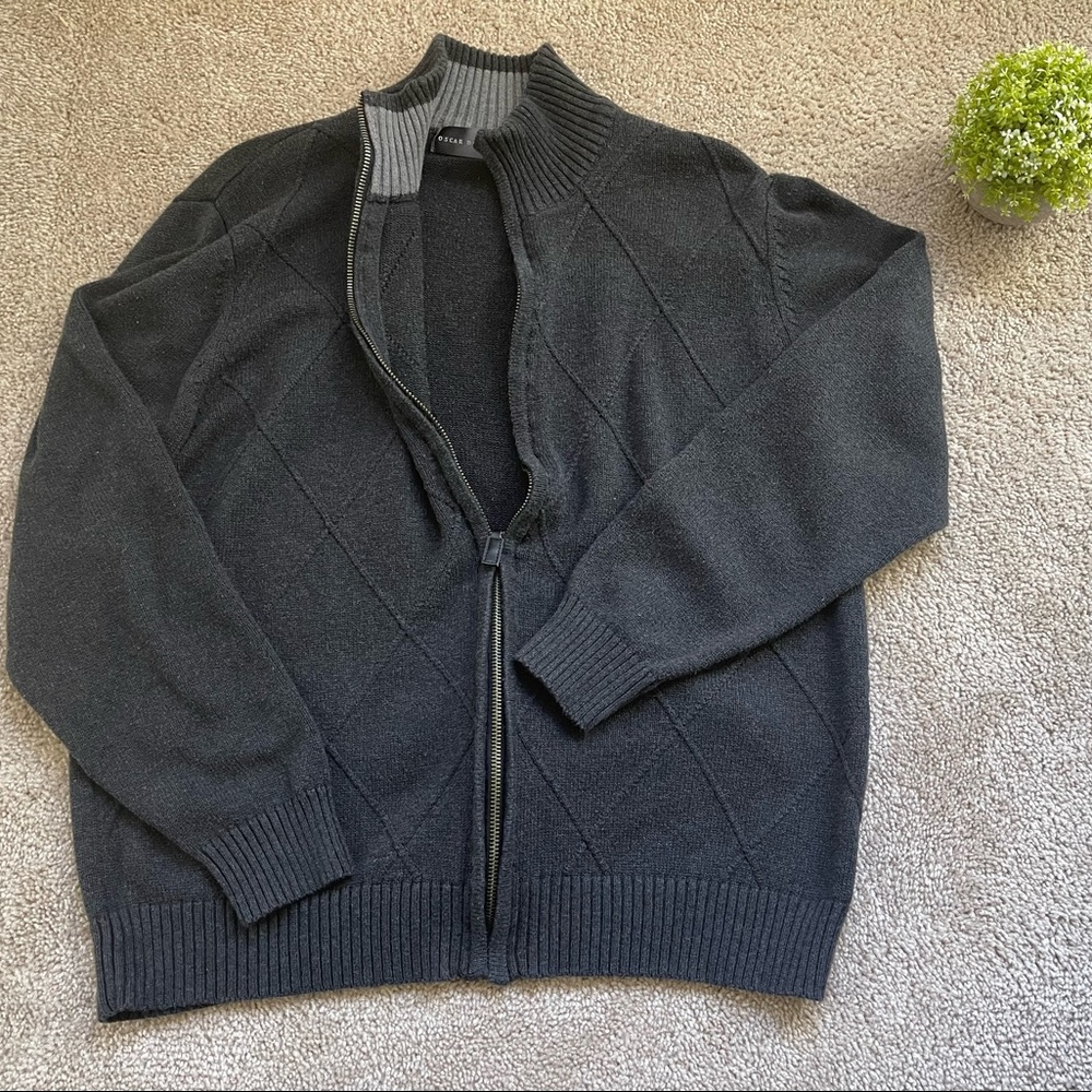Oscar De La Renta Mens grey jacket Large
